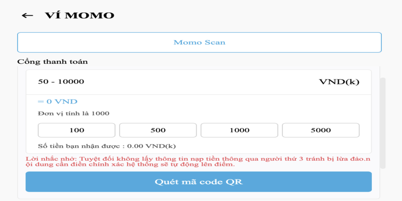 Nạp tiền Kubet88 qua ví điện tử